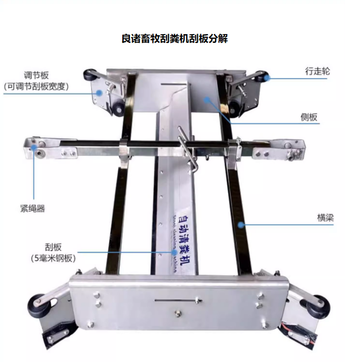 良諸畜牧豬場(chǎng)牛場(chǎng)不銹鋼刮糞機(jī)
